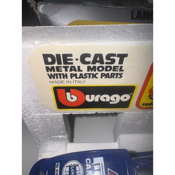 Vintage Burago 1:24 Lancia Beta Montecarlo 0170 Metal Diecast (18/2/1983) #40 - Picture 9 of 16